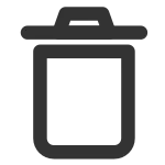 Trash 2 Open SVG Icon